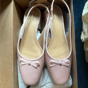 Reformation Pink Women's Slingback Flats